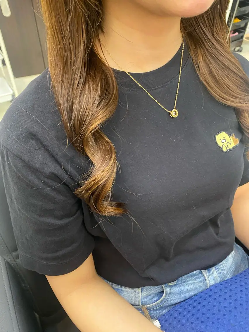 ロング パーマ デジタルパーマ 池田 朱李のヘアスタイル