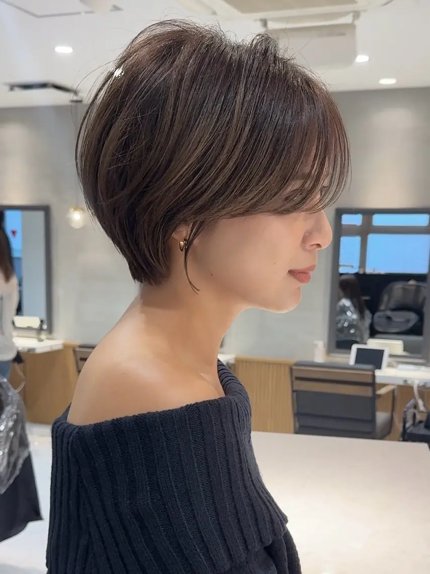 ショート ショートヘア カット ヘアカラー トリートメント 石川直樹 似合わせカット✨のヘアスタイル