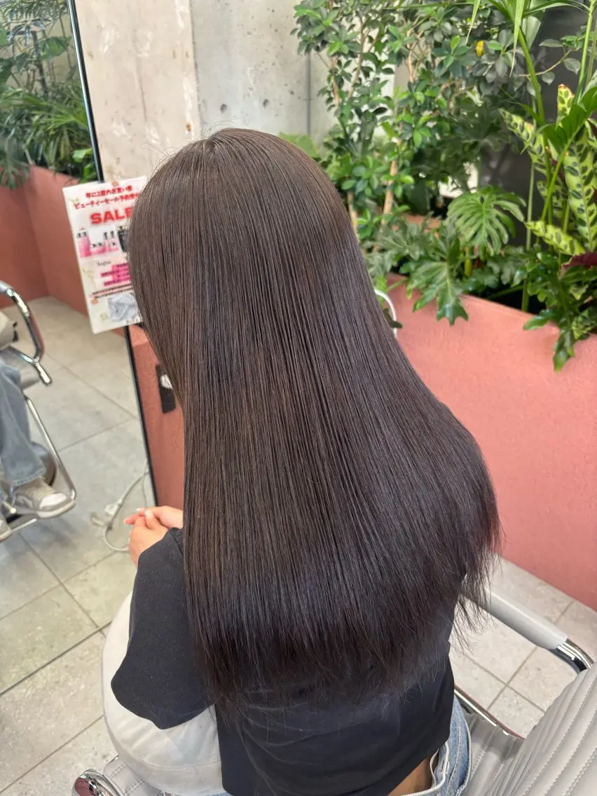 【2回目以降⭐️】艶カラー+Aujua4stepトリートメントの写真