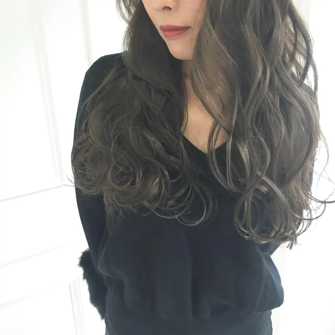 ロング カラー パーマ ヘアアレンジ ◆感動口コミ/最小顔 理論カット◆森口 峻のヘアスタイル