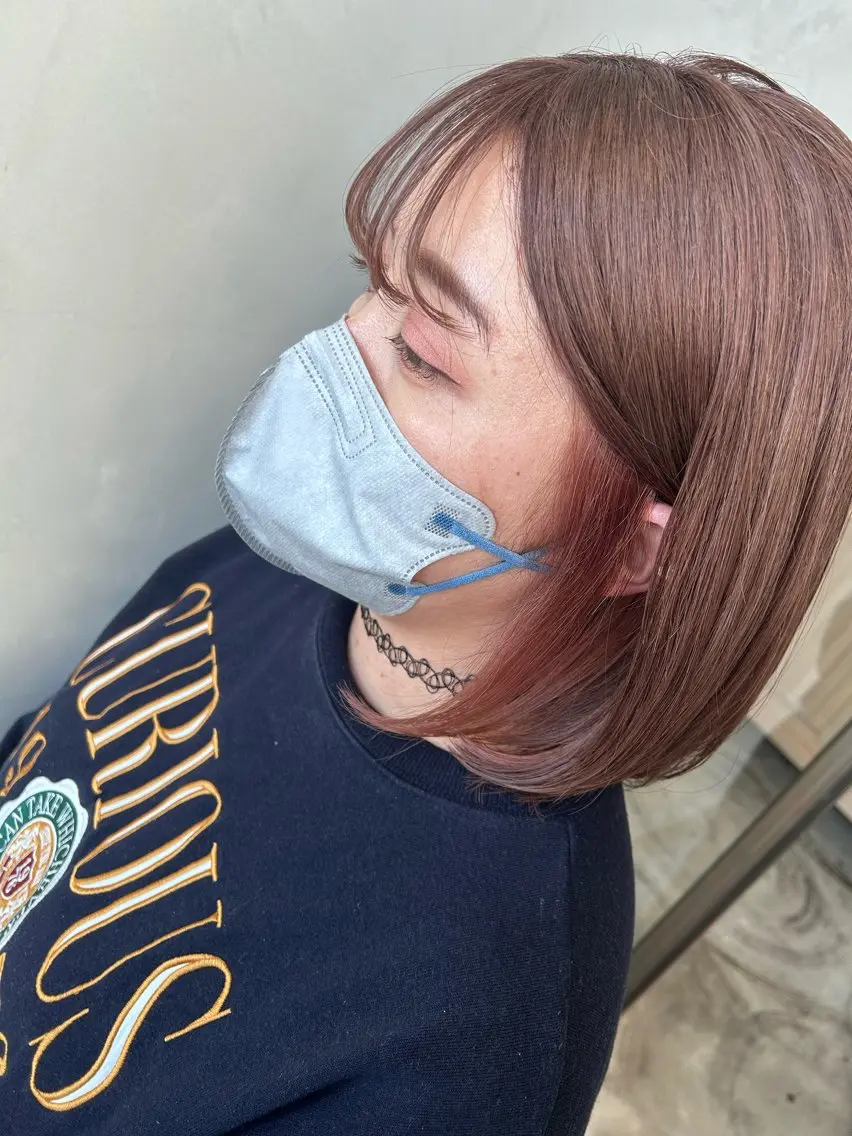 ミディアム Mao 🎀bob 赤み撃退🌿艶カラーのヘアスタイル