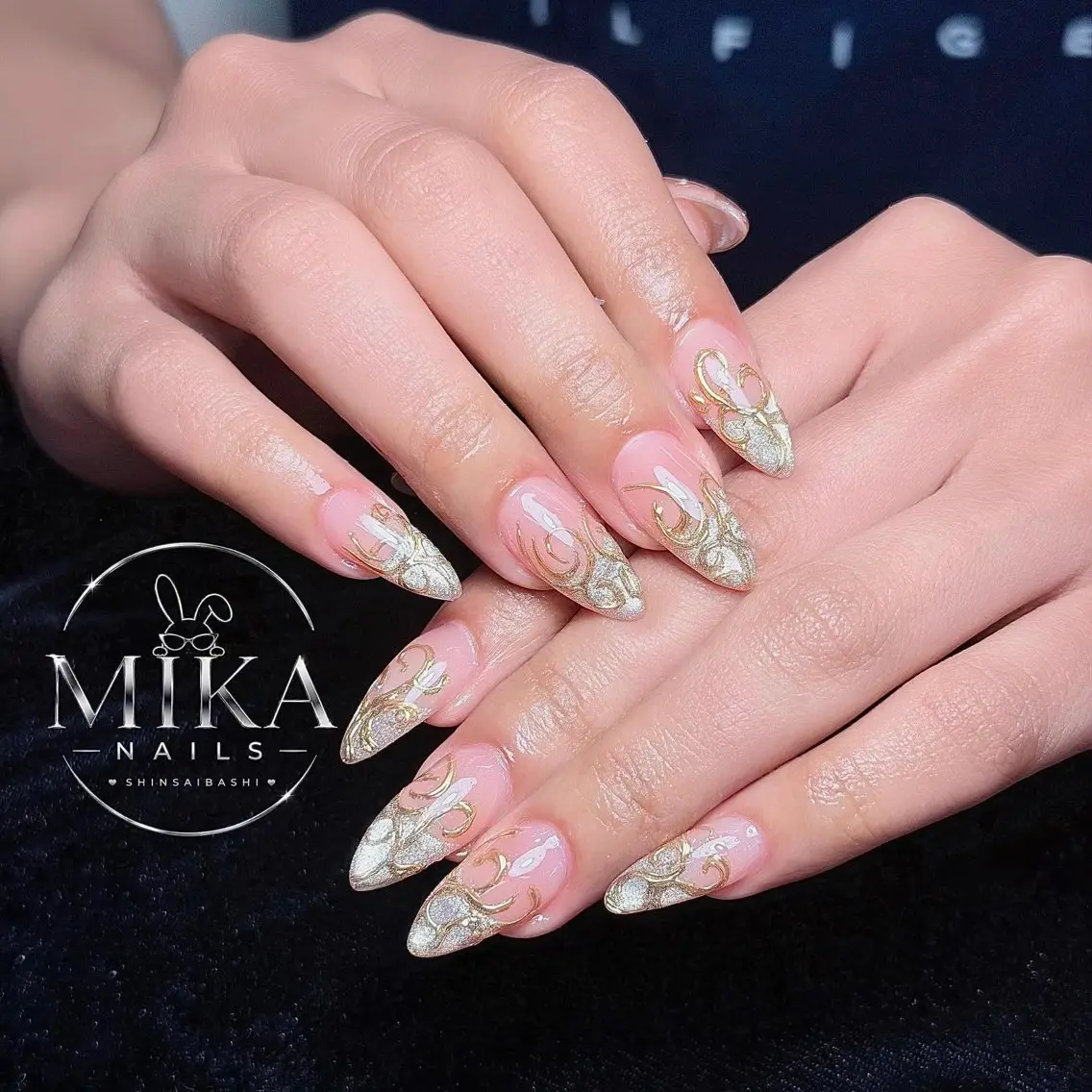 ネイル アートネイル チークネイル ドット フットネイル フレンチネイル ハンドネイル フットネイル Rina Mika Nailsのネイルデザイン