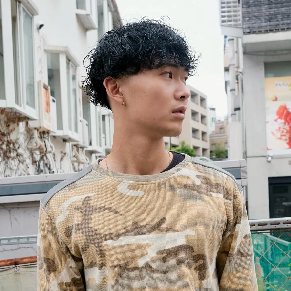 パーマ メンズ カット パーマ 濱口 ジュニオルのヘアスタイル