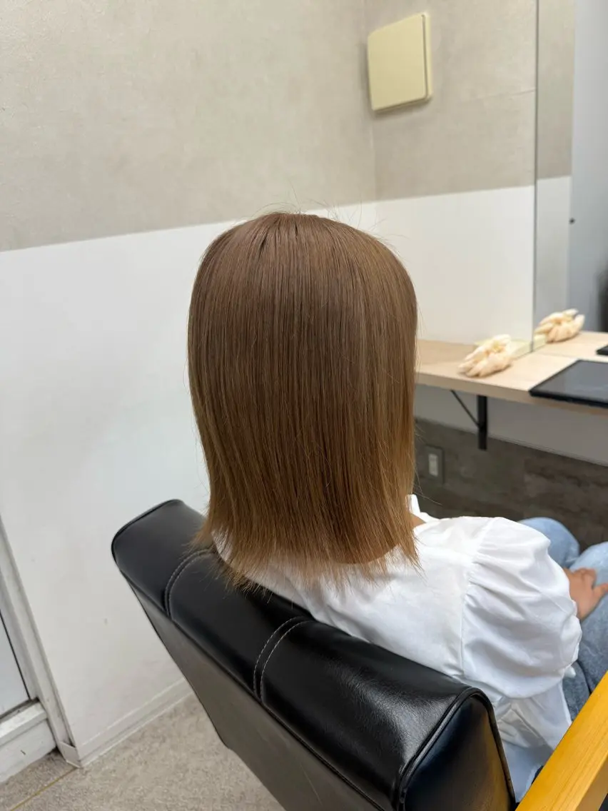 ミディアム ヘアカラー GiseL 博多 ほのかのヘアスタイル