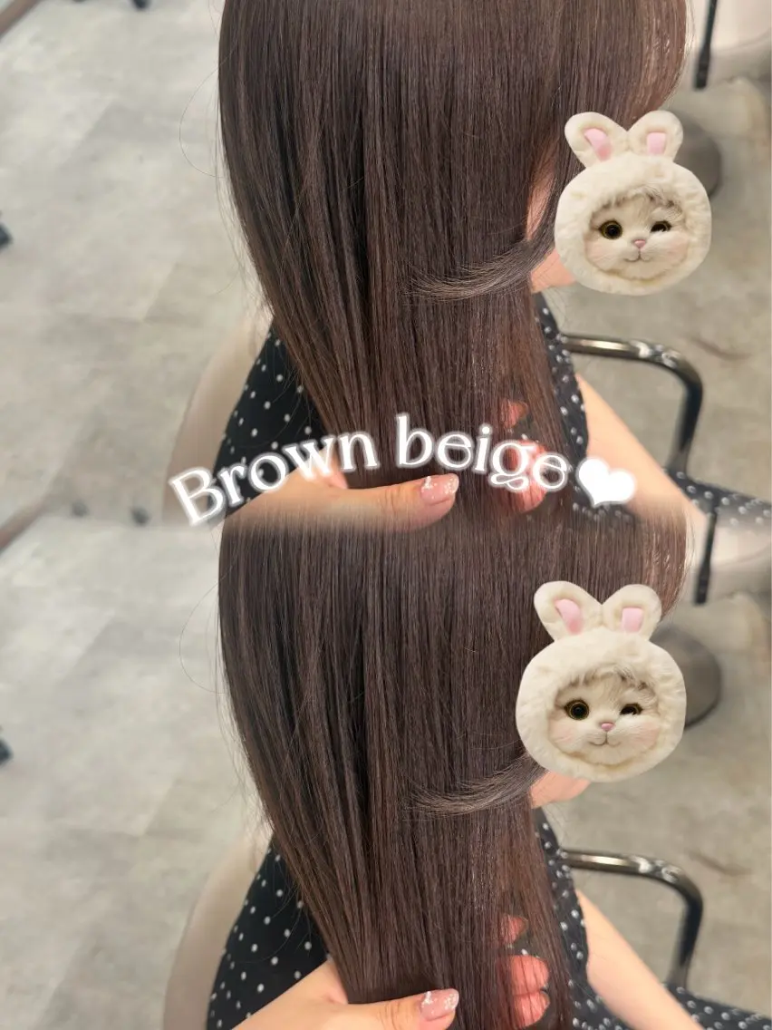 ロング カラー 韓国風ヘア レイヤーカット ヘアカラー トリートメント レイヤーカット /顔周り/和奏︎♪のヘアスタイル