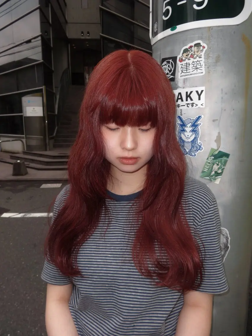 ロング ヘアカラー ブリーチカラー🍊 ★ayumiのヘアスタイル