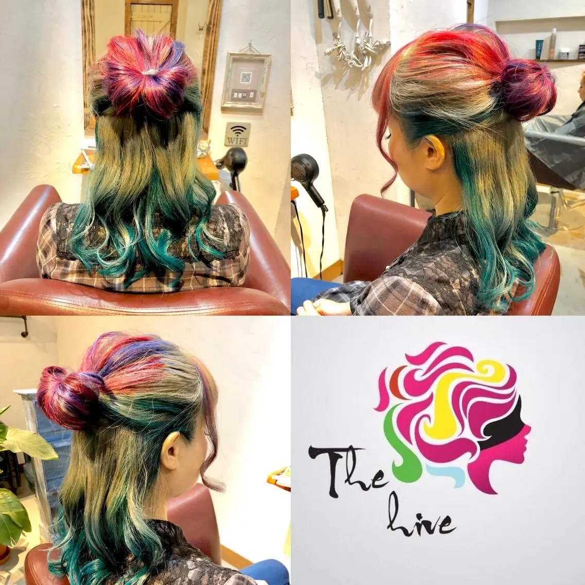 ロング カラー カット ヘアカラー Hair salon The hiveのヘアスタイル
