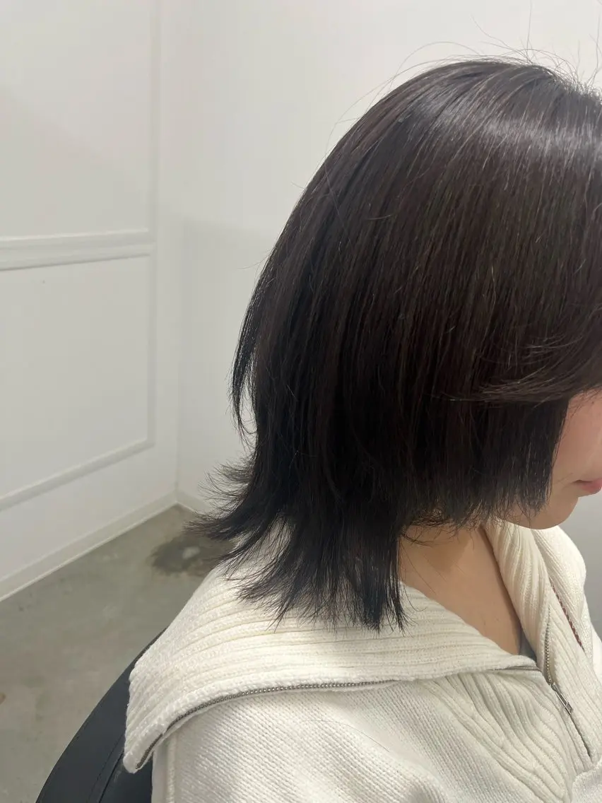 ミディアム ボブレイヤー ボブ レイヤーカット 外ハネヘア カット ヘアカラー トリートメント 仙台/艶髪/ ‎レイヤー/ゆうか♡のヘアスタイル