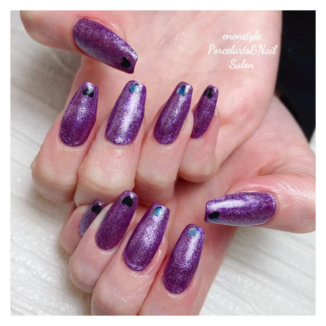 ミディアム ネイル 🐾enen style 🐾のネイルデザイン