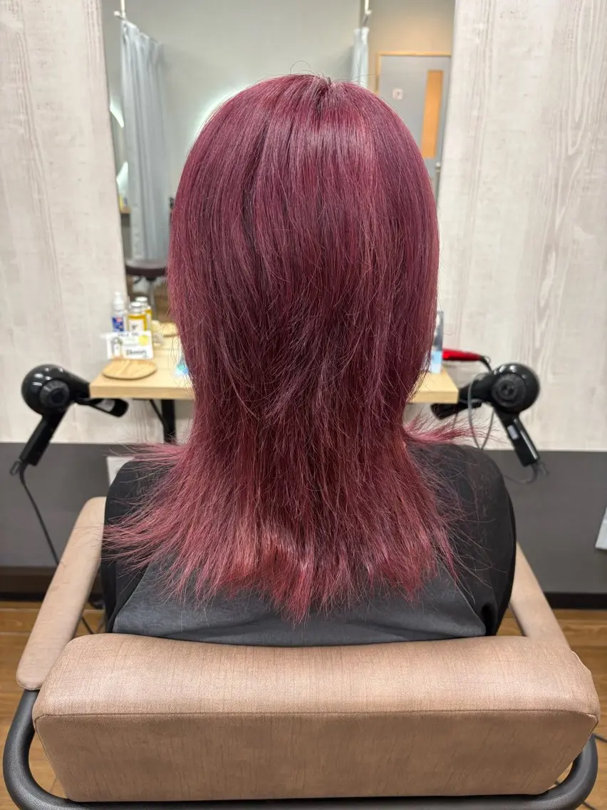 ミディアム カット ヘアカラー TELA HAIR 幕張本郷店 千尋のヘアスタイル