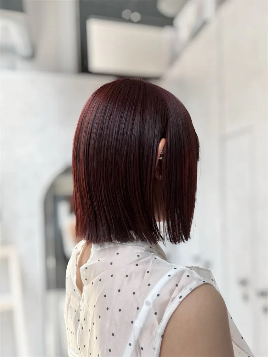 ショート カラー レッドカラー ヘアカラー 🔆ハイトーン 🔆AYAKAのヘアスタイル