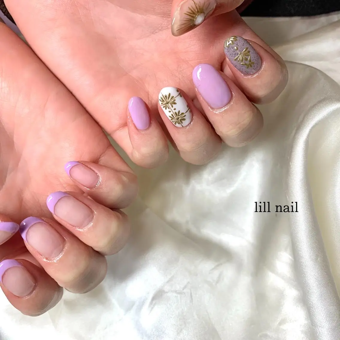 ミディアム pllia beautyのネイルデザイン