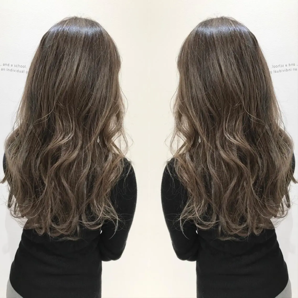 セミロング カラー ヘアカラー トリートメント 大橋 輝久のヘアスタイル