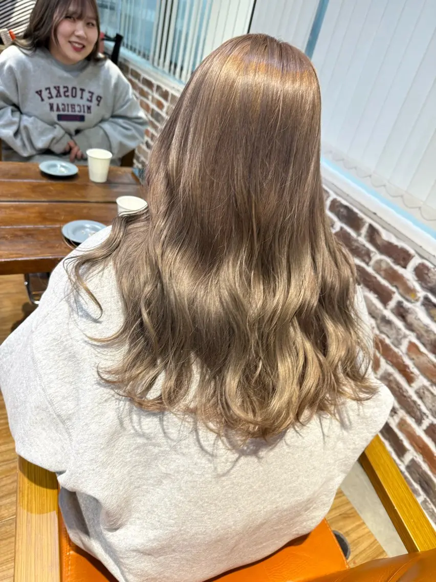 ロング ヘアカラー トリートメント レイヤーカット🫧 /髪質改善✨TOWAのヘアスタイル