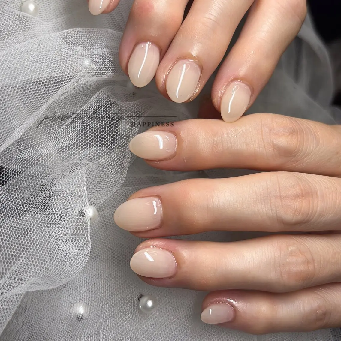 ネイル ワンカラーネイル ショートネイル シンプルネイル ハンドネイル happiness nailのネイルデザイン