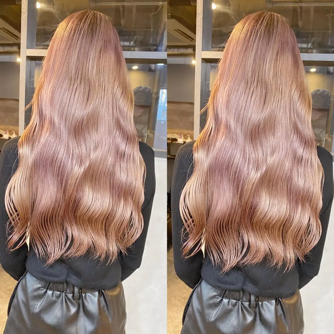 ロング カラー ヘアカラー yoriダブルカラー 代表すがわらのヘアスタイル