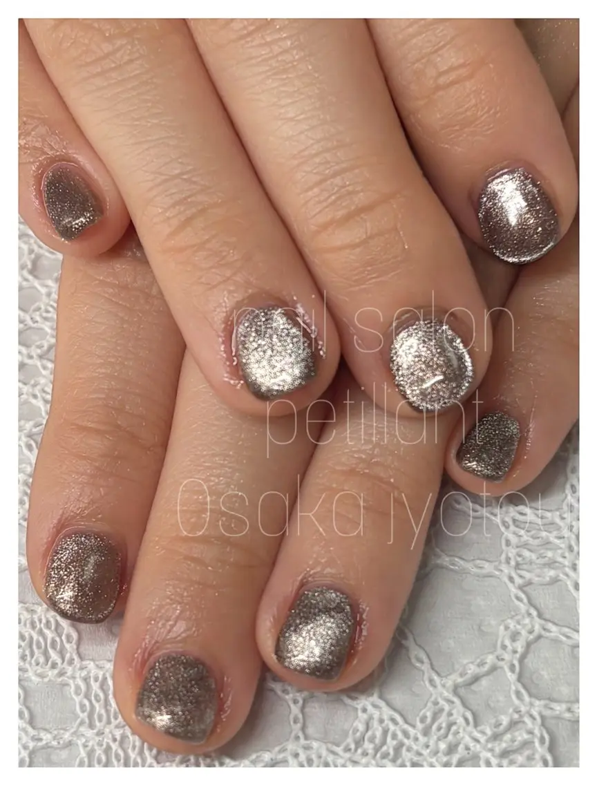 ネイル マグネットネイル nail salon petillantのネイルデザイン