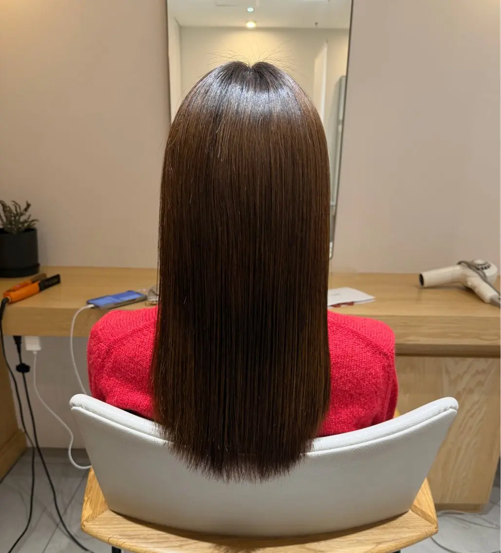 ロング トリートメント 縮毛矯正 トリートメント 村田 未来のヘアスタイル