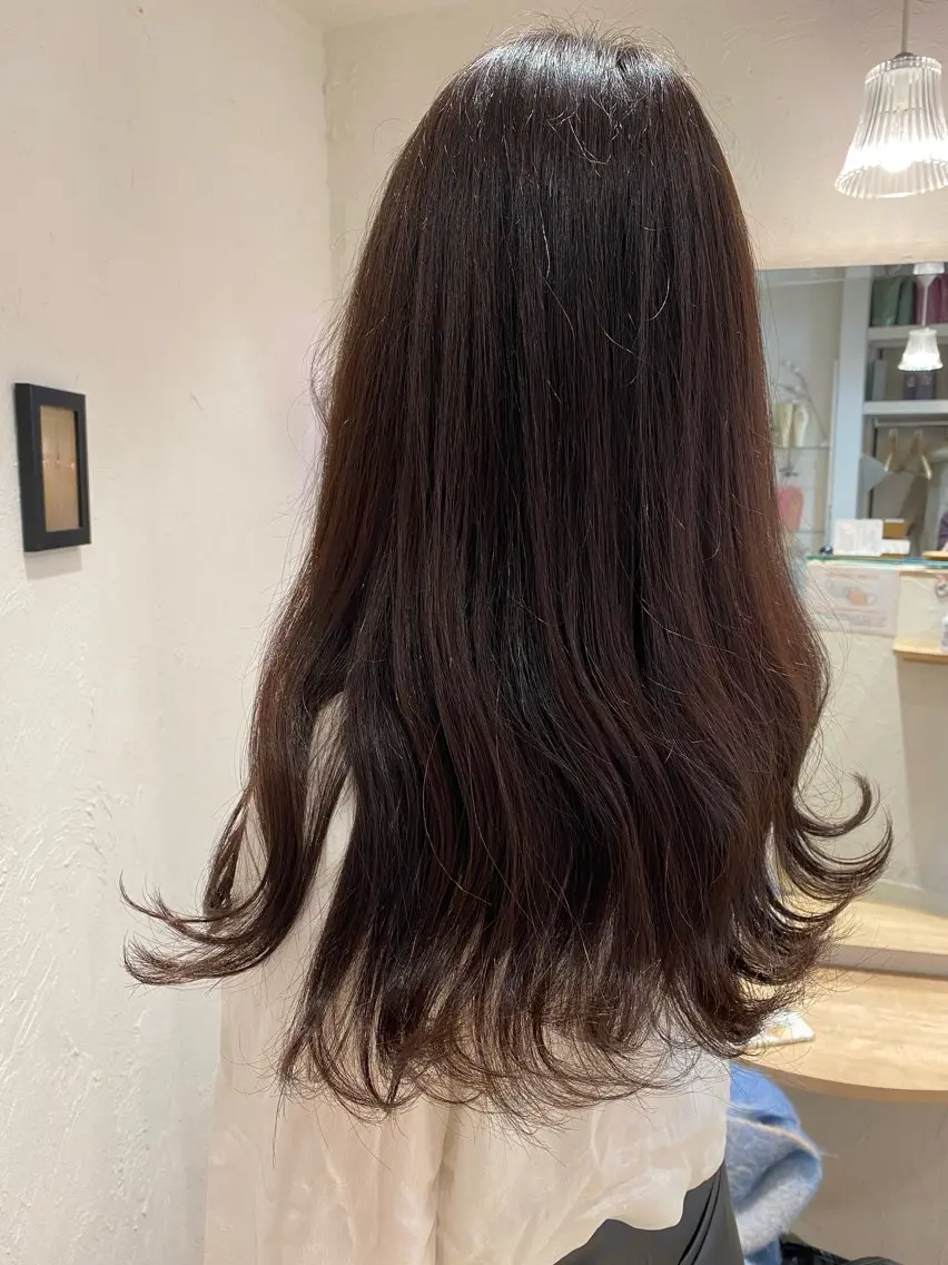 ロング カラー 目黒・不動前 カットモデル/モモカのヘアスタイル