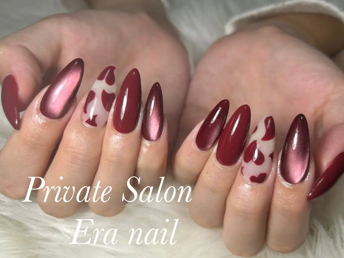 ネイル ハート ハンドネイル Era nailのネイルデザイン