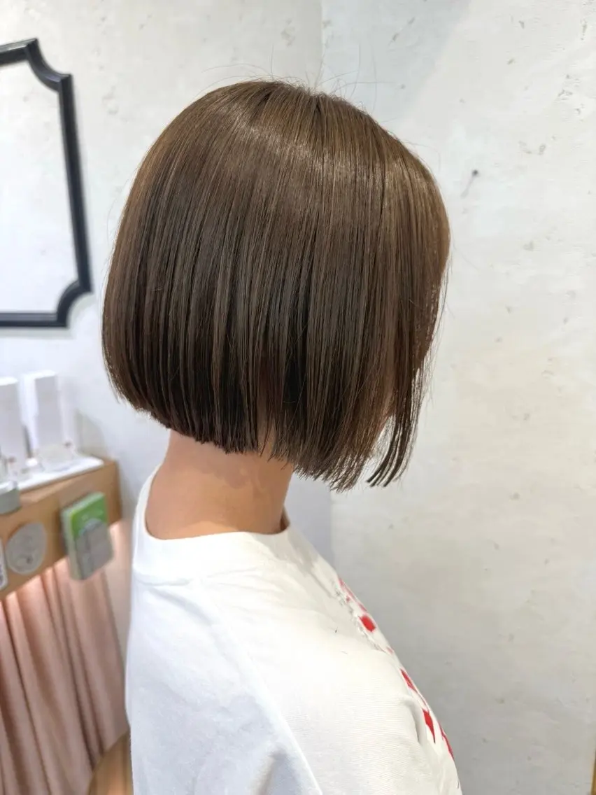 ショート カラー カット ヘアカラー トリートメント 透明感カラー│ レイヤーヘア中居美樹のヘアスタイル