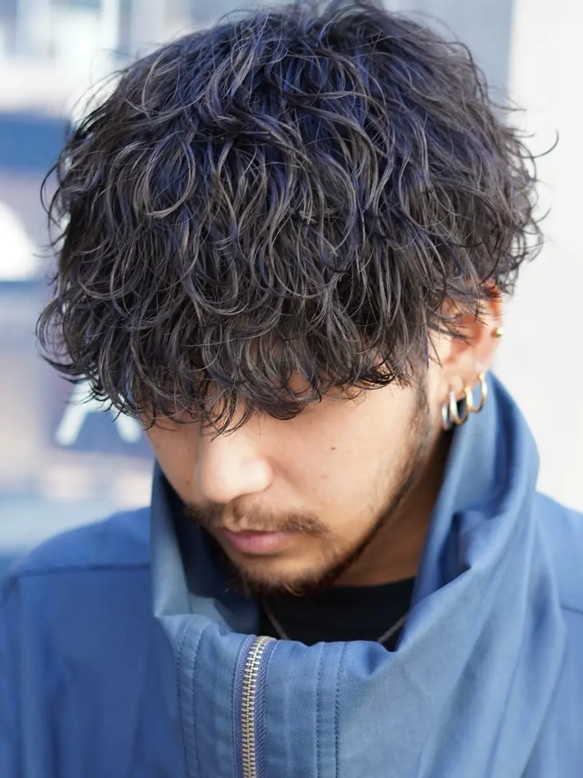 パーマ メンズ メンズパーマ 波巻きパーマ パーマ メンズパーマ特化 sayoのヘアスタイル