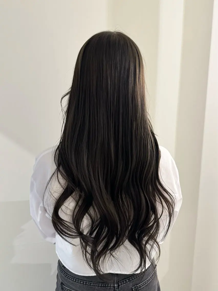 ロング カラー ヘアカラー 内沼 恵留菜のヘアスタイル