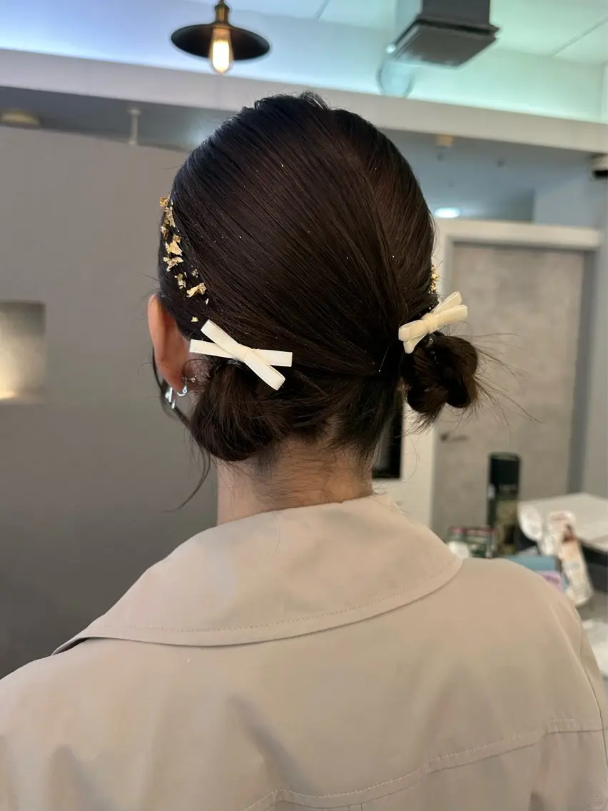 ヘアアレンジ ヘアセット sato ayaka |透明感カラー🫧のヘアスタイル