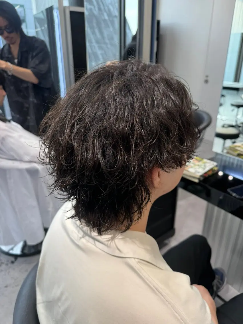 ショート パーマ メンズ カット パーマ メンズ特化SHION モテ髪作ります💎✨のヘアスタイル
