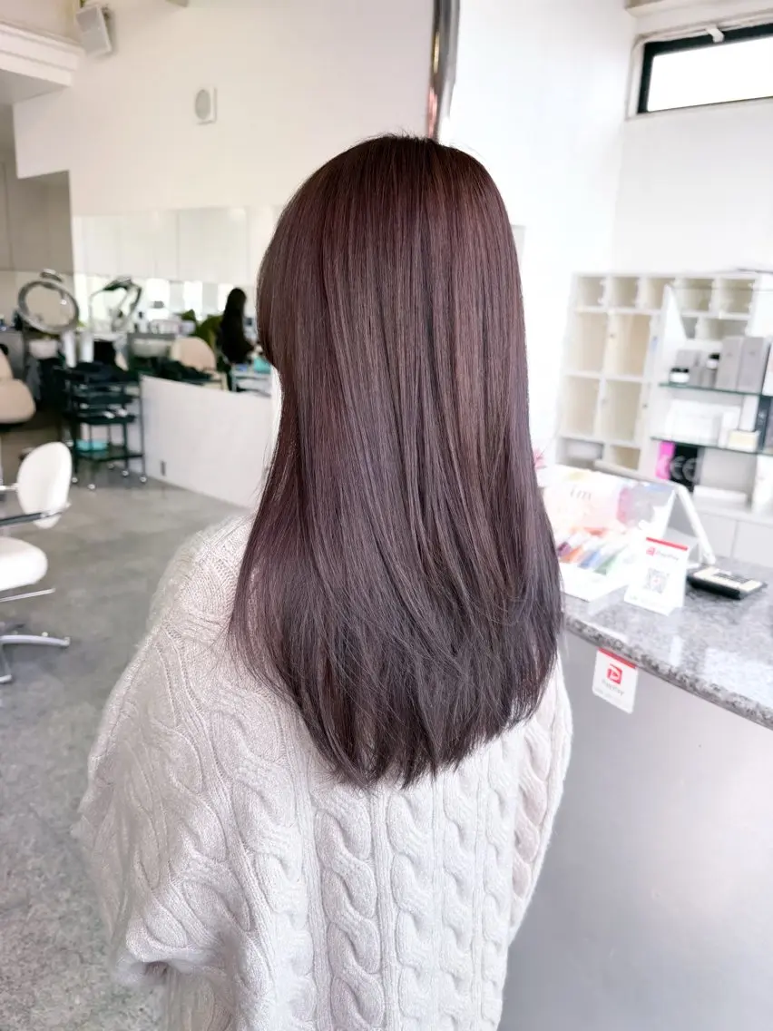セミロング カラー グレージュ ラベンダーカラー ラベンダーグレージュ ラベンダーグレー 🫧ヒシダアキ taboo.i🫧のヘアスタイル
