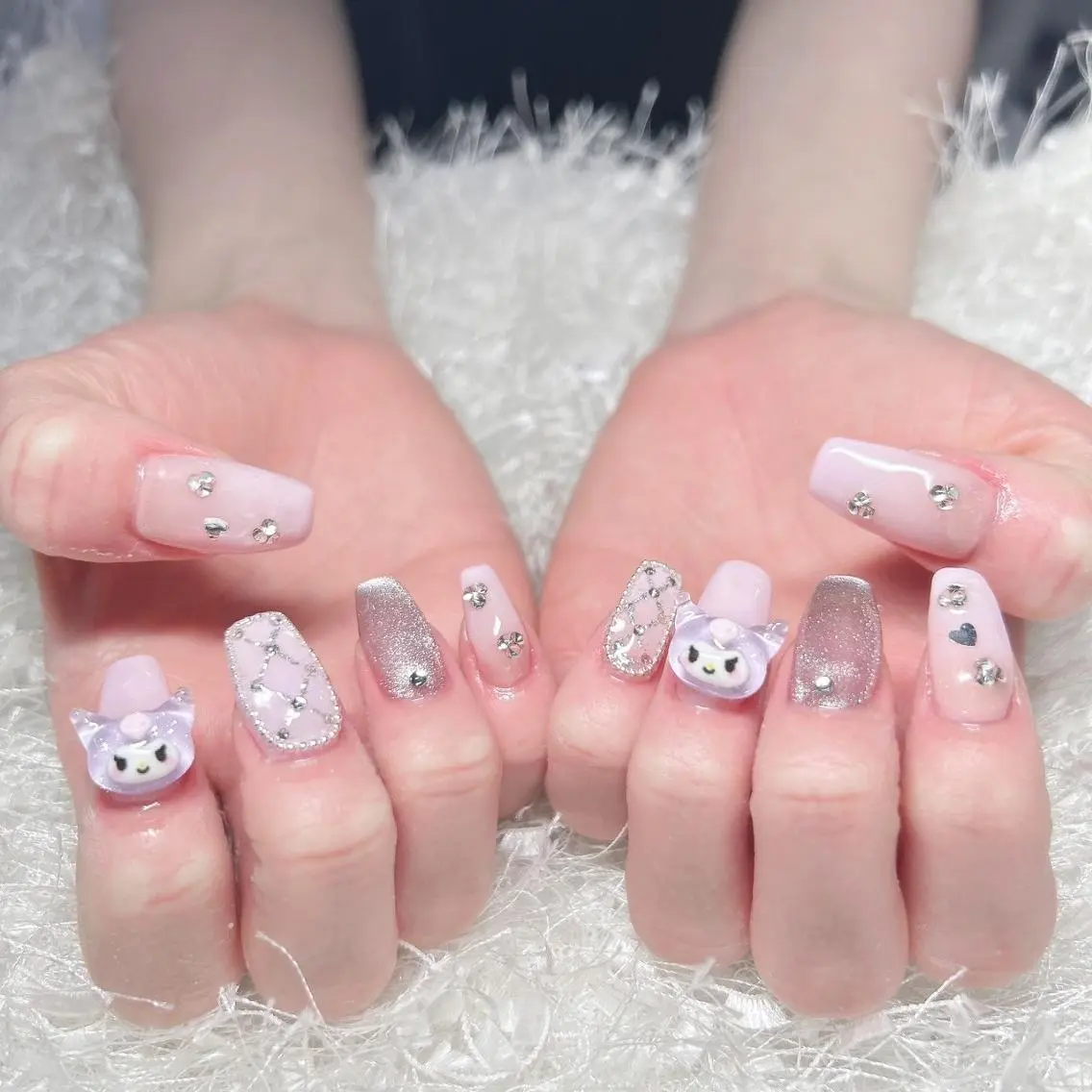 ネイル 長さ出し フレンチネイル ジェルネイル グラデーション 韓国ネイル ハンドネイル Nail&eye Belire 新宿のネイルデザイン