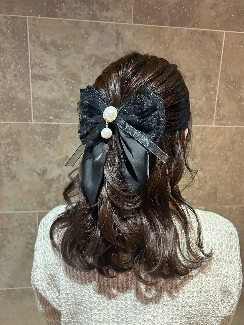 🌼簡単ヘアアレンジ❣️or韓国風巻き髪🌼UVカットトリートメント仕上げ🫧相談メニュー!🌟の写真