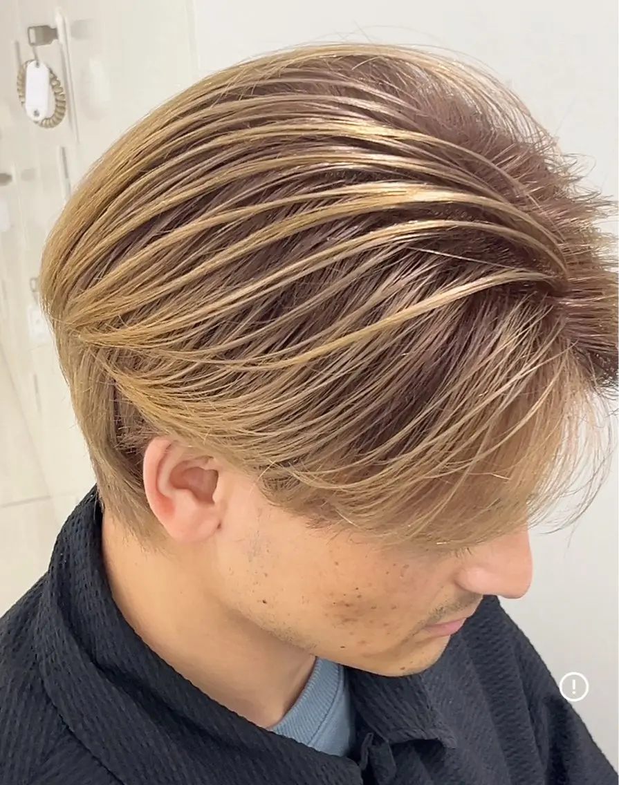 カラー メンズ 池袋シャドールーツ /バレイヤージュ戸田のヘアスタイル