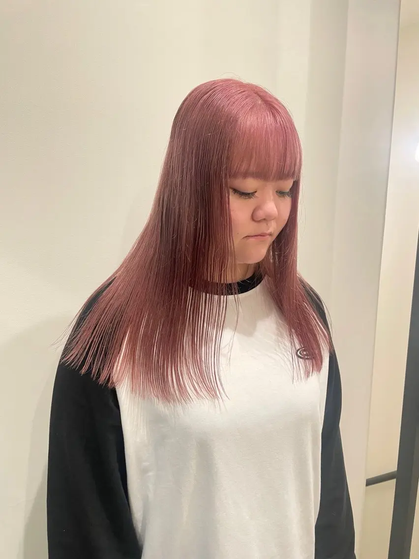 ロング カラー ヘアカラー 渋谷 留菜のヘアスタイル