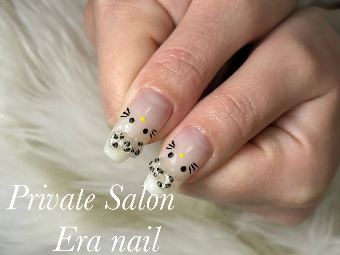 ネイル アニマル柄 ハンドネイル Era nailのネイルデザイン