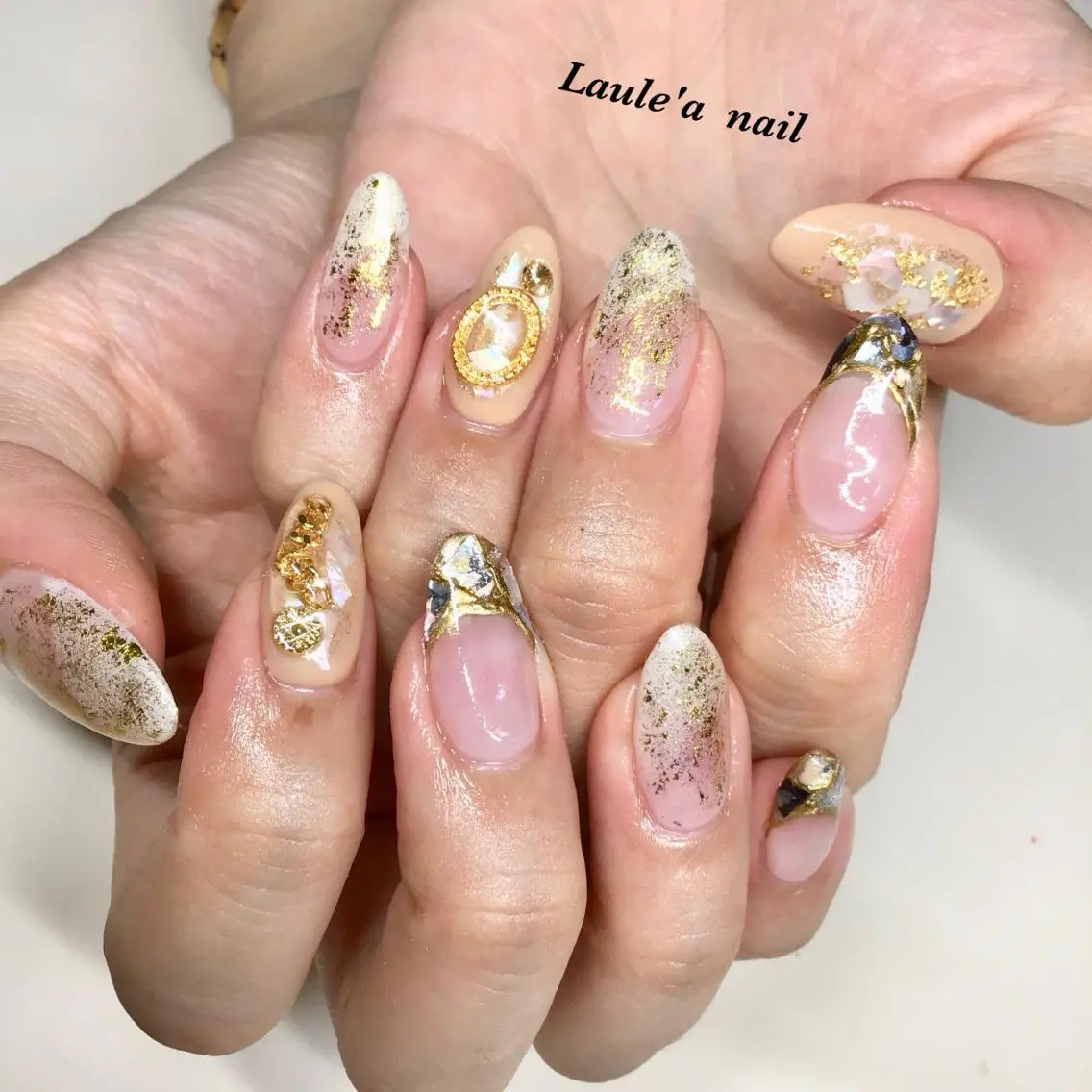 ロング ネイル マツエク・マツパ 福田 加奈のネイルデザイン