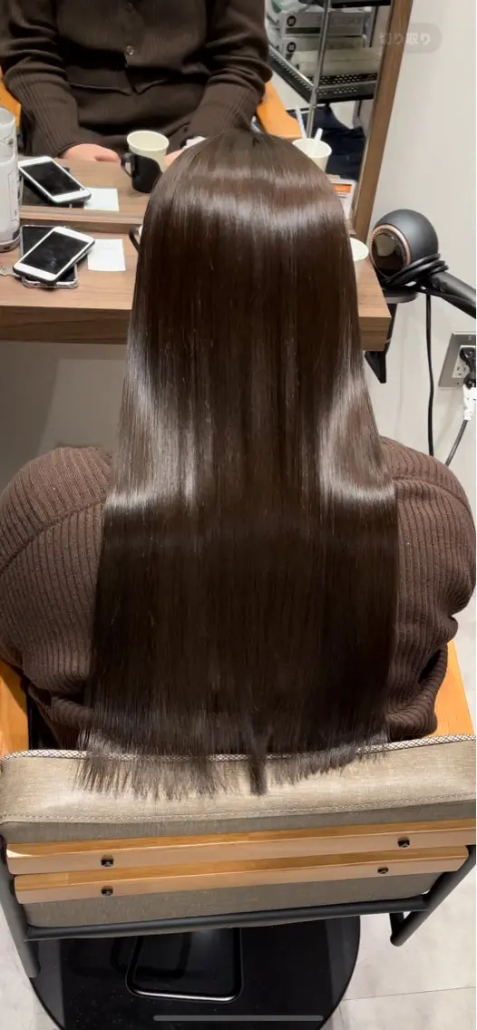 セミロング ヘアカラー トリートメント 朝5分でキマる艶髪 ／ヤマダのヘアスタイル