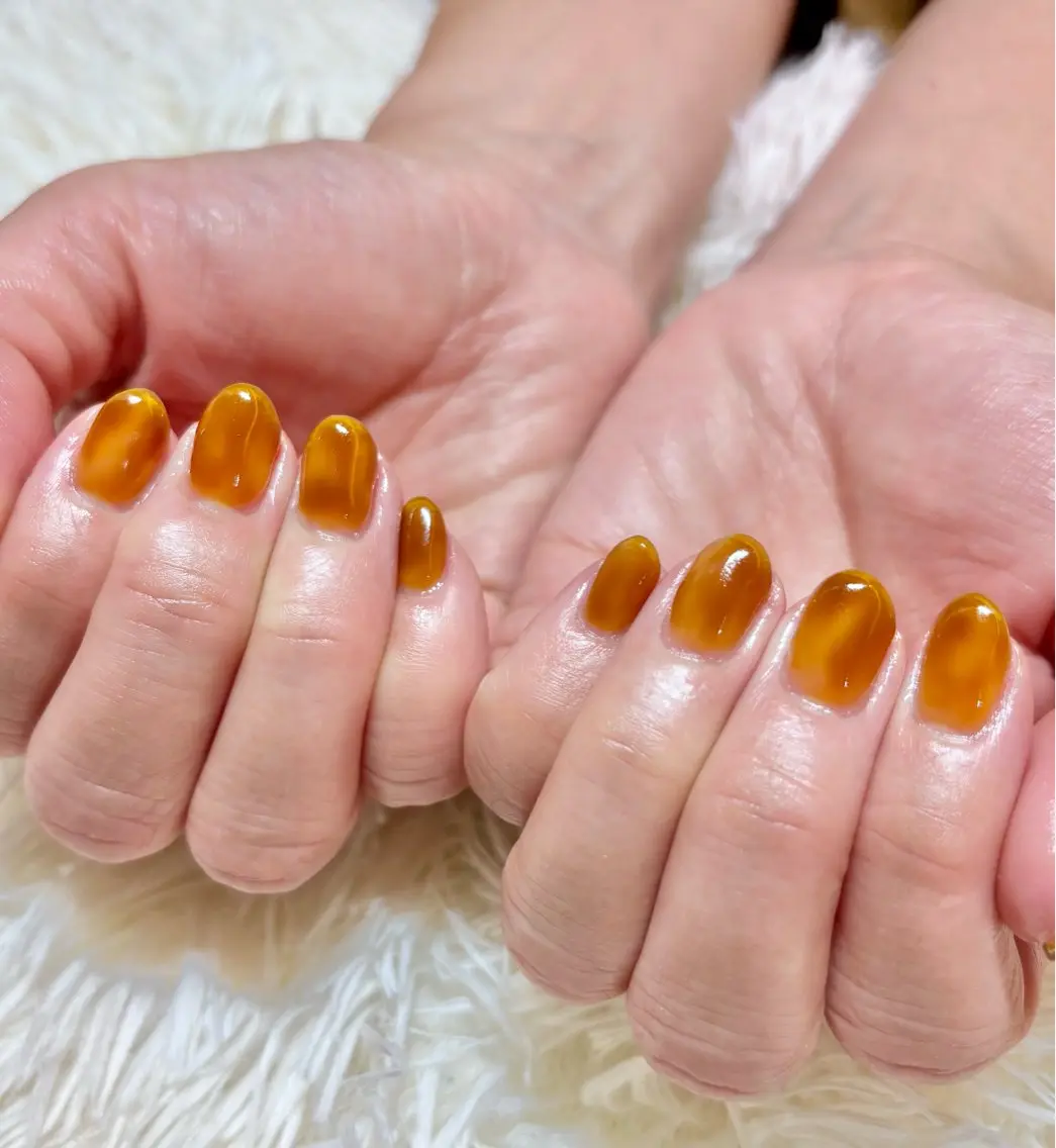 ネイル べっ甲ネイル ハンドネイル パラスパガーデン ♡齊藤歩のネイルデザイン