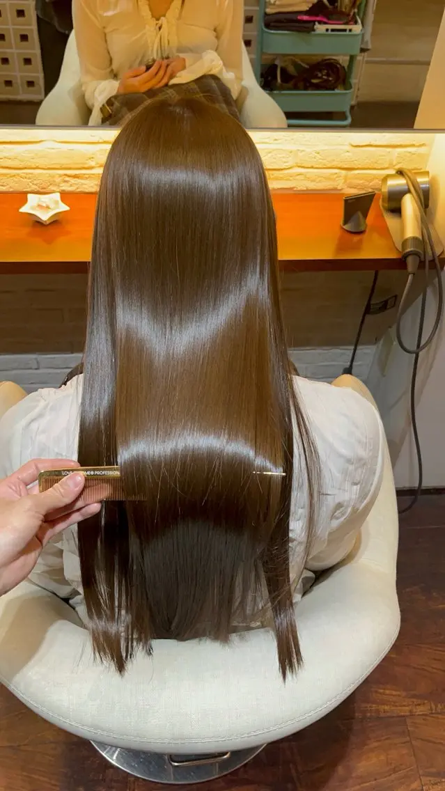 ロング 縮毛矯正 トリートメント CoCooN TAKUMAのヘアスタイル