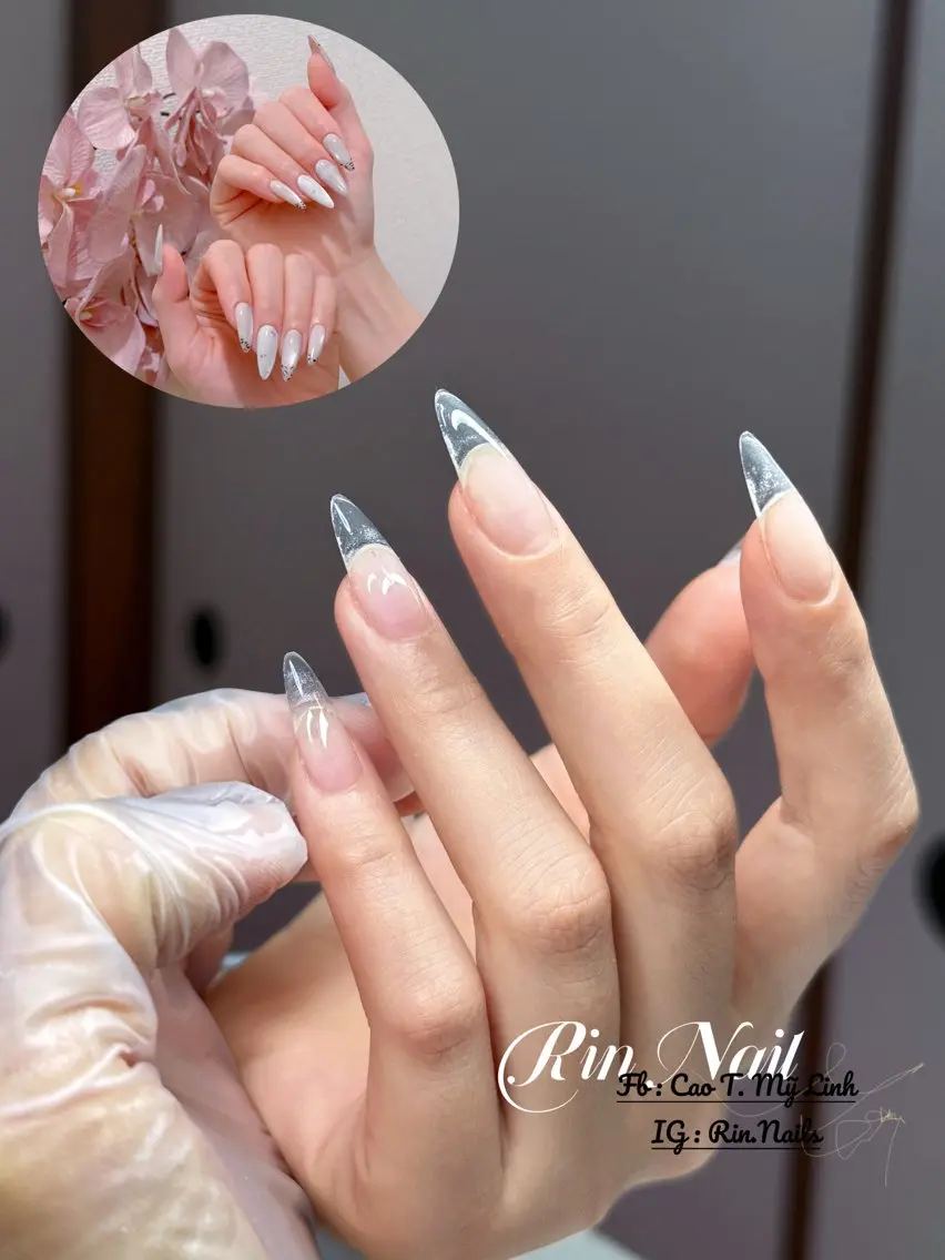 ネイル 長さ出し ジェルネイル ハードジェル ハンドネイル Rin Nailのネイルデザイン