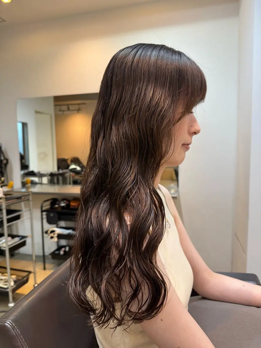 ロング カット パーマ トリートメント 【表参道】似合わせ パーマ/神野　楓のヘアスタイル