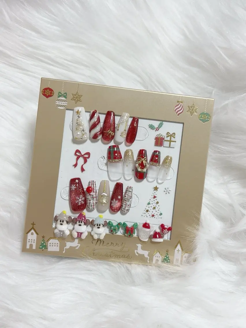 ネイル ジェルネイル スカルプネイル 冬ネイル クリスマス YM nailのネイルデザイン