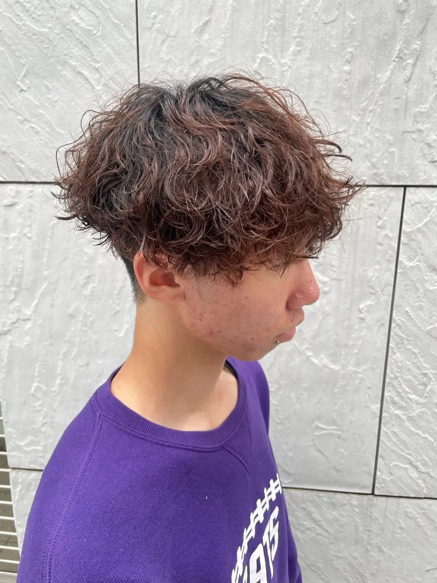 カラー パーマ メンズ カット ヘアカラー パーマ 町田エリアＮｏ．１/ パーマ特化/太田京希のヘアスタイル