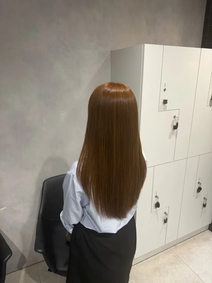 ロング 安藤 美夢のヘアスタイル