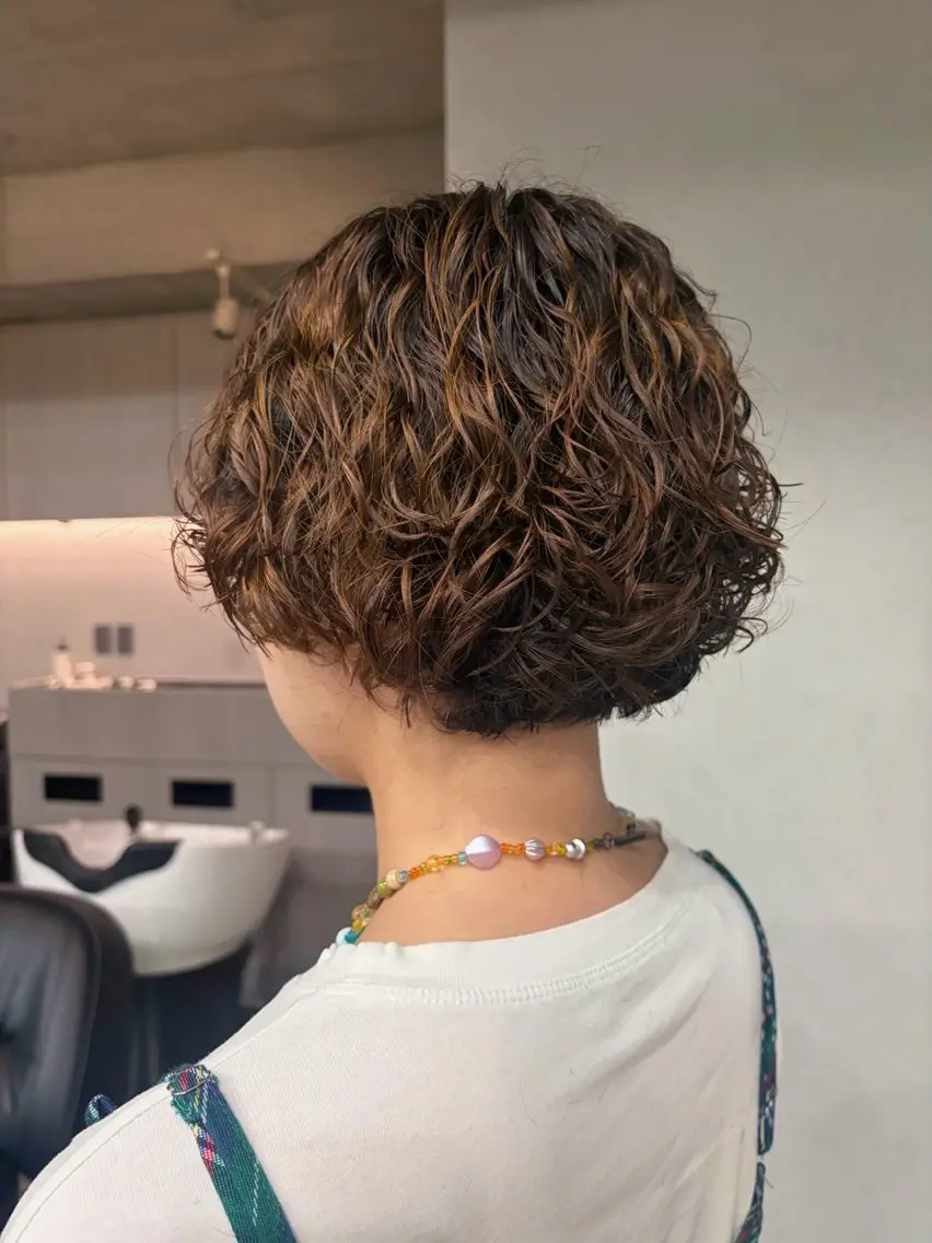 【8月23日限定】ショートパーマ┊︎日月レッスンモデル(カット込✂️)の写真