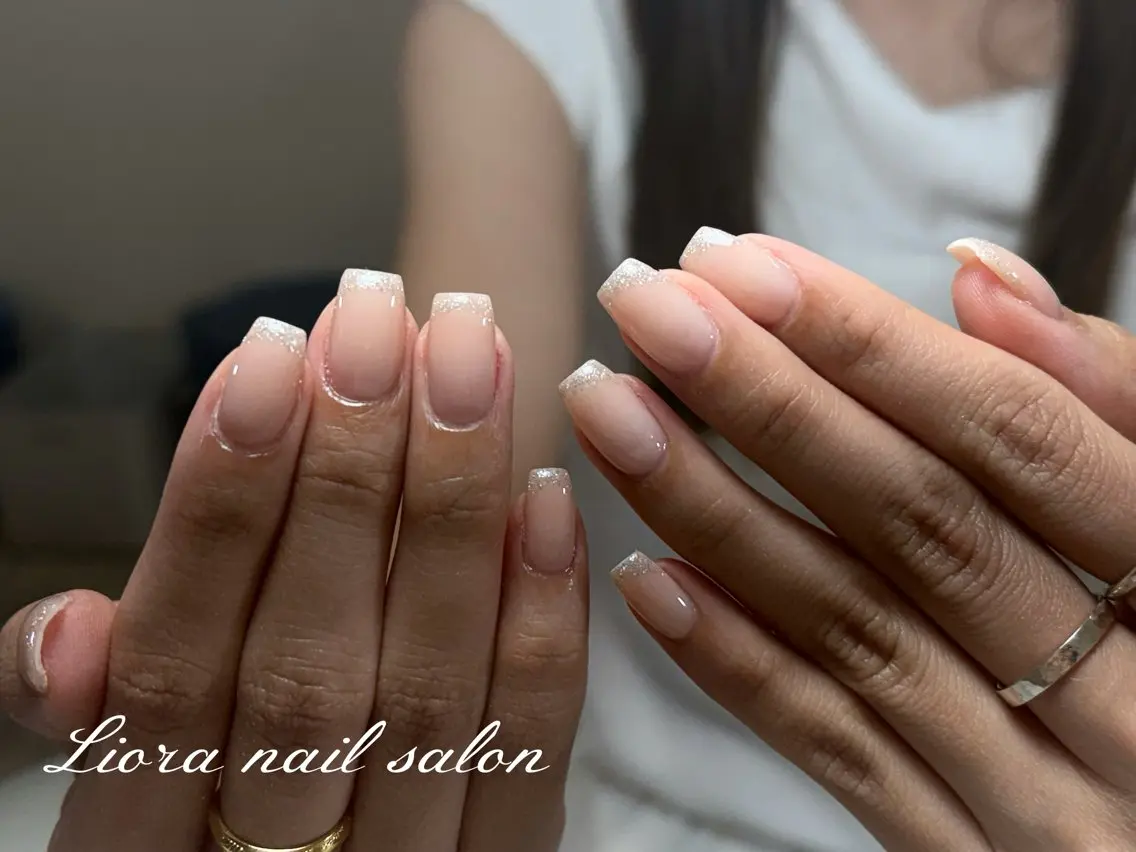 ネイル チークネイル フットネイル フレンチネイル ジェルネイル ガーリー ハンドネイル Liora nailのネイルデザイン