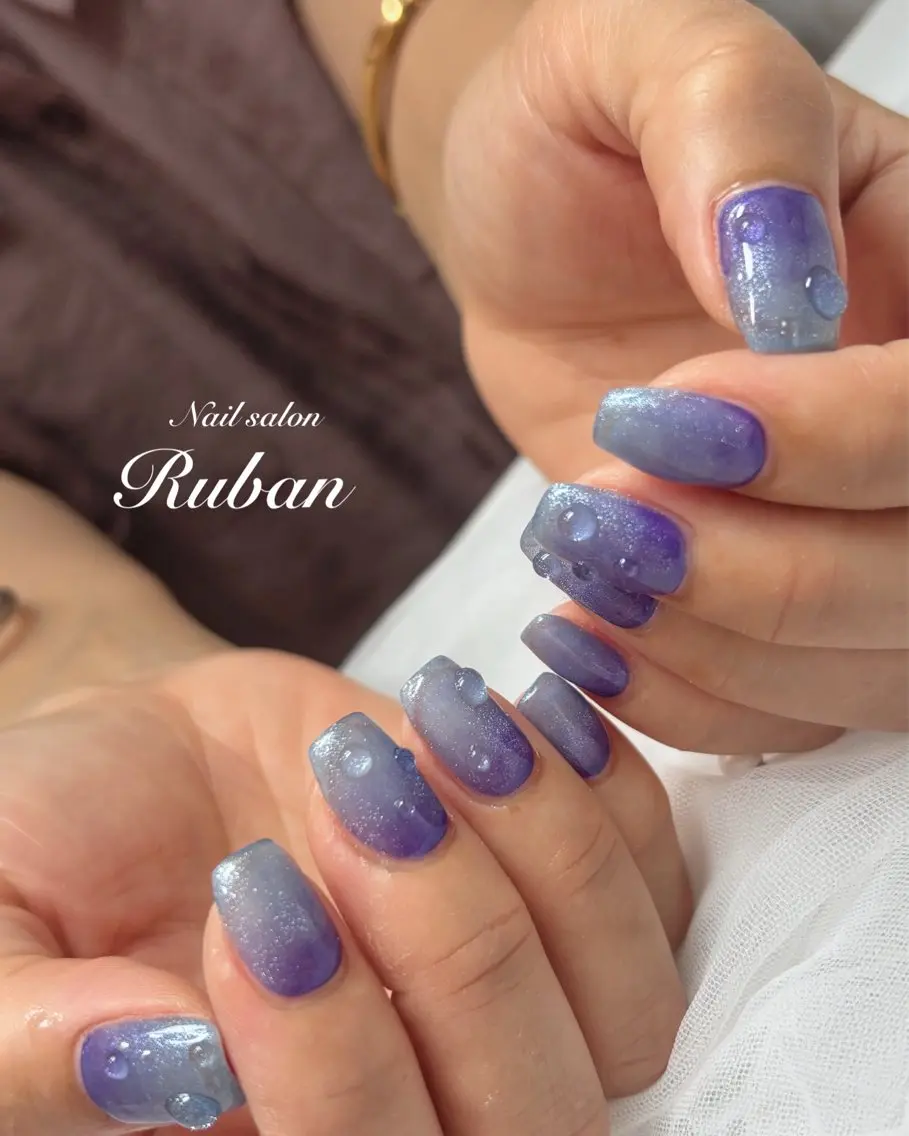 ネイル アートネイル マグネットネイル 持ち込み Nail salon Rubanのネイルデザイン