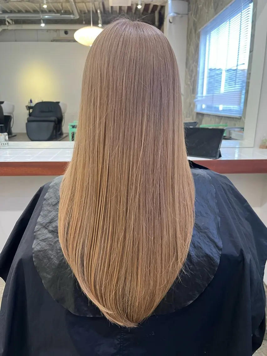ロング カラー Sanaダブルカラー ✨️パルコ徒歩1分のヘアスタイル