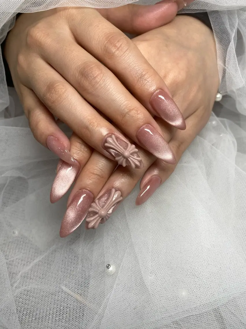ネイル 長さ出し マグネットネイル ネイルチップ 🦋✨ MARIKO✨🦋のネイルデザイン