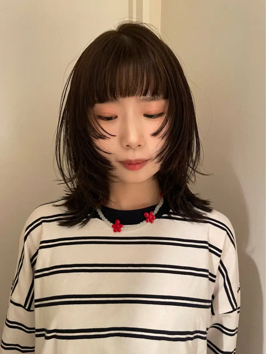 セミロング 和田 英梨香のヘアスタイル
